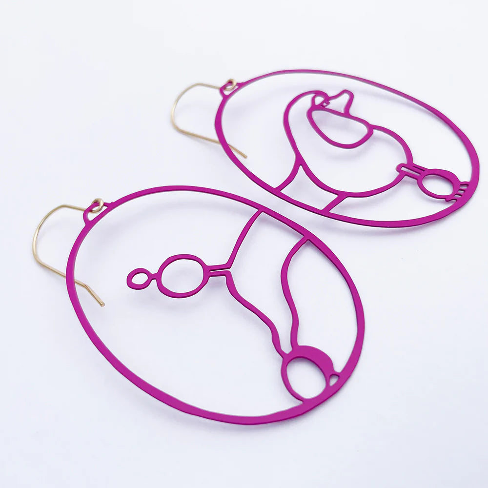 Poodles in Hot Pink- Denz