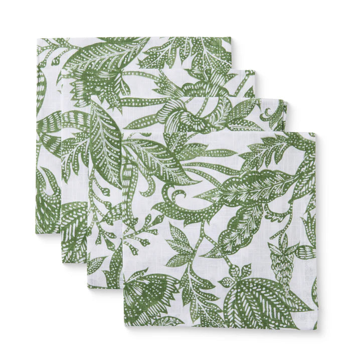 Samara Green Napkin Set/4