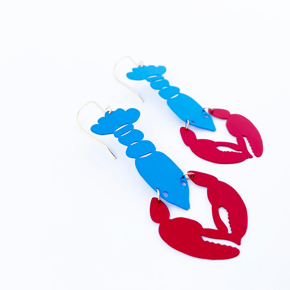 Lobster Drops in Red and Blue- Denz