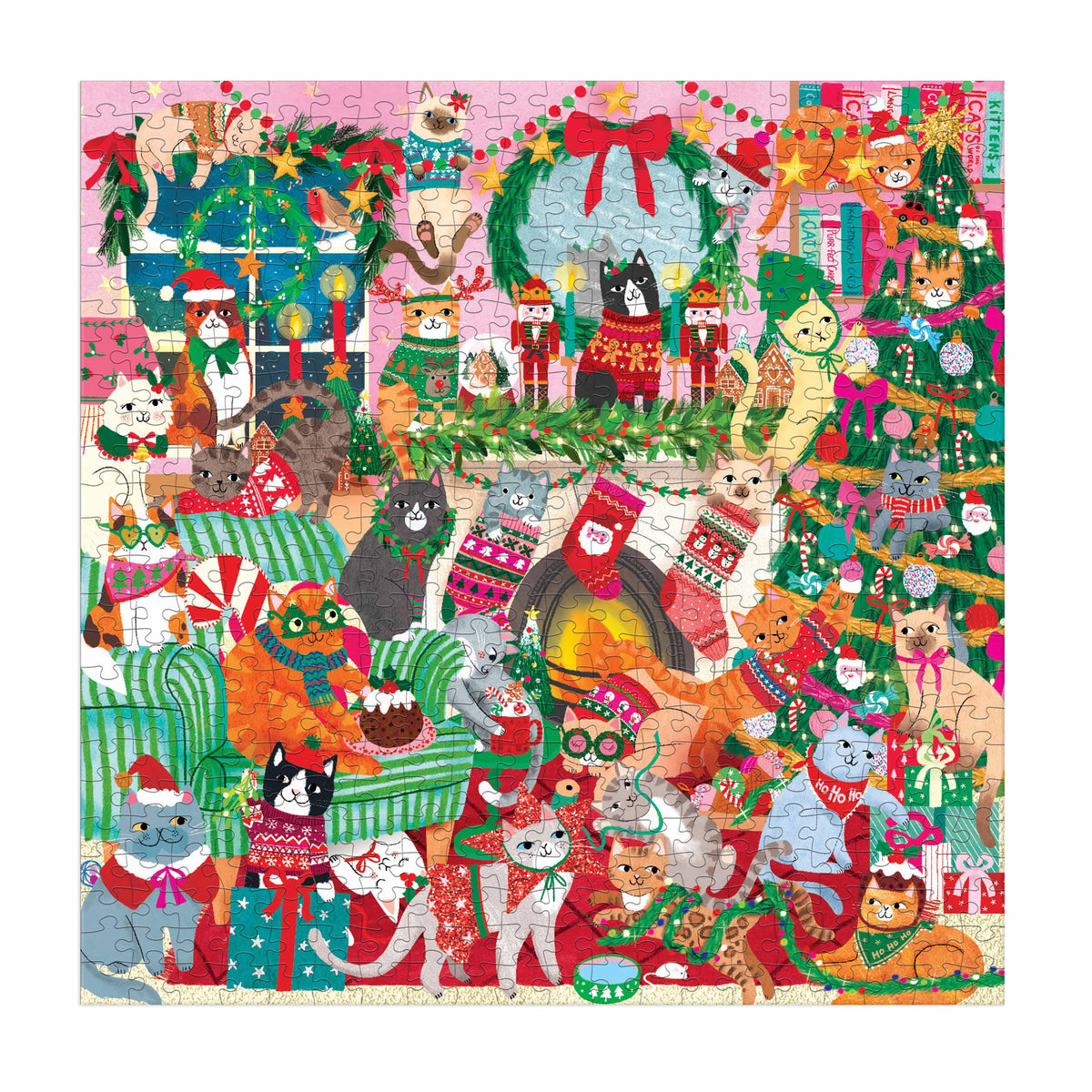 Merry Catmas Family Puzzle - 500pc
