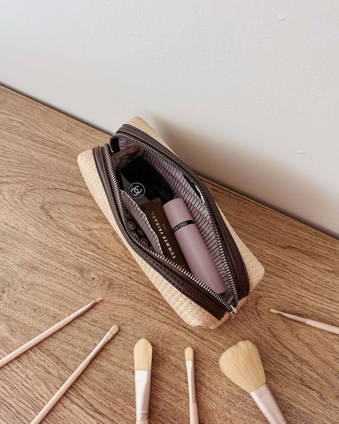 Brianna Makeup Bag Naturals