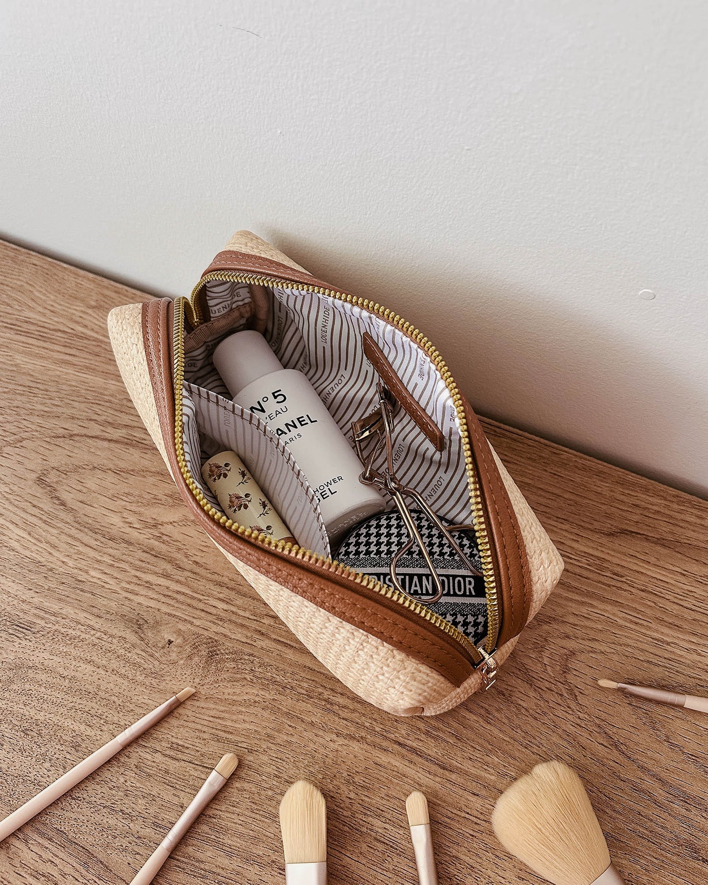 Brianna Makeup Bag Naturals