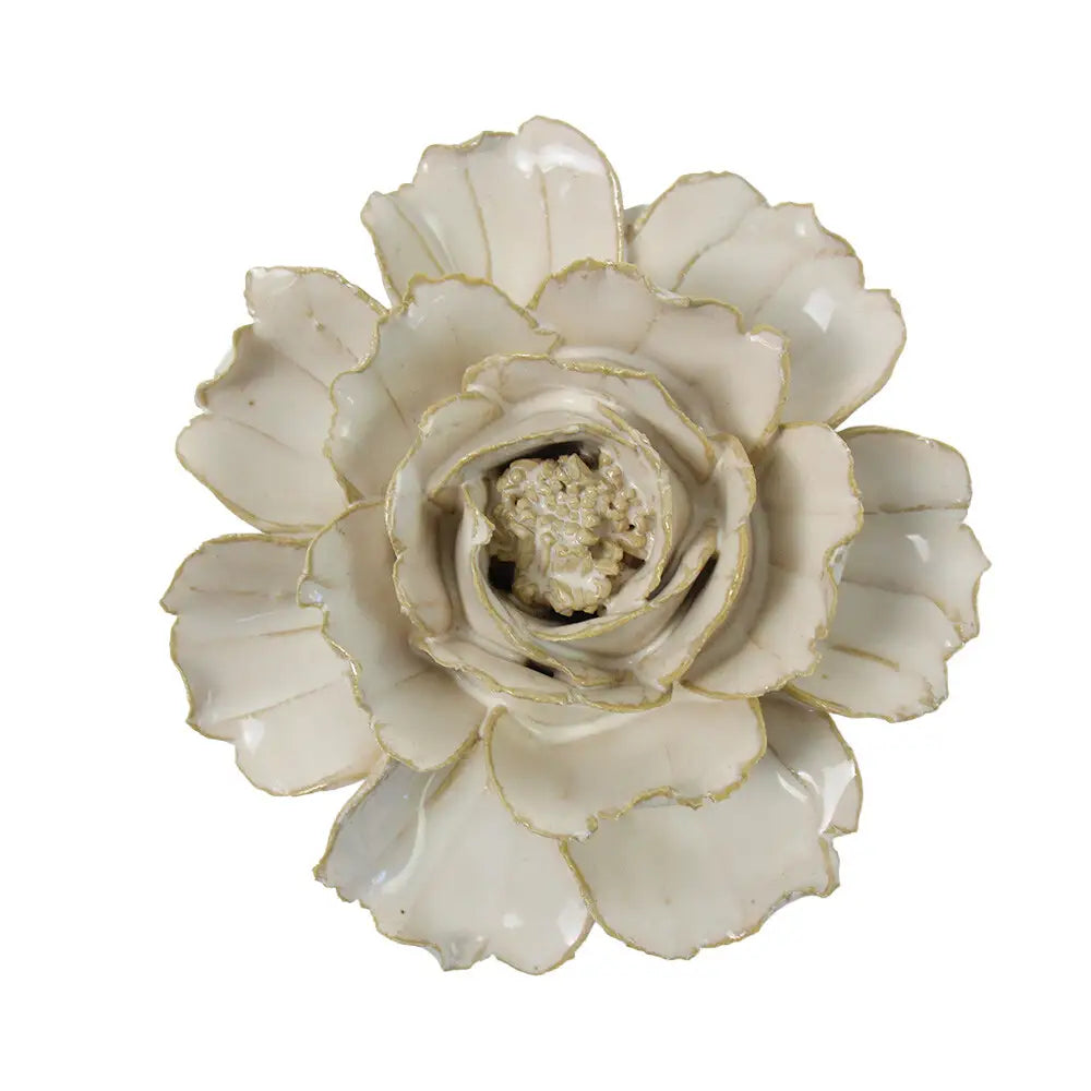 Ceramic Flower White