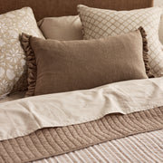 Willa Truffle Frill Cushion 40x60cm