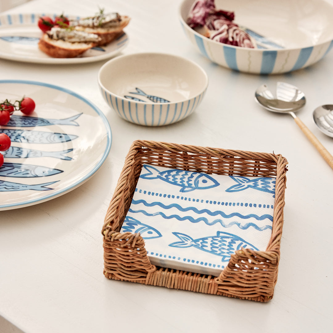 Positano Blue Paper Napkin Set 20Pc