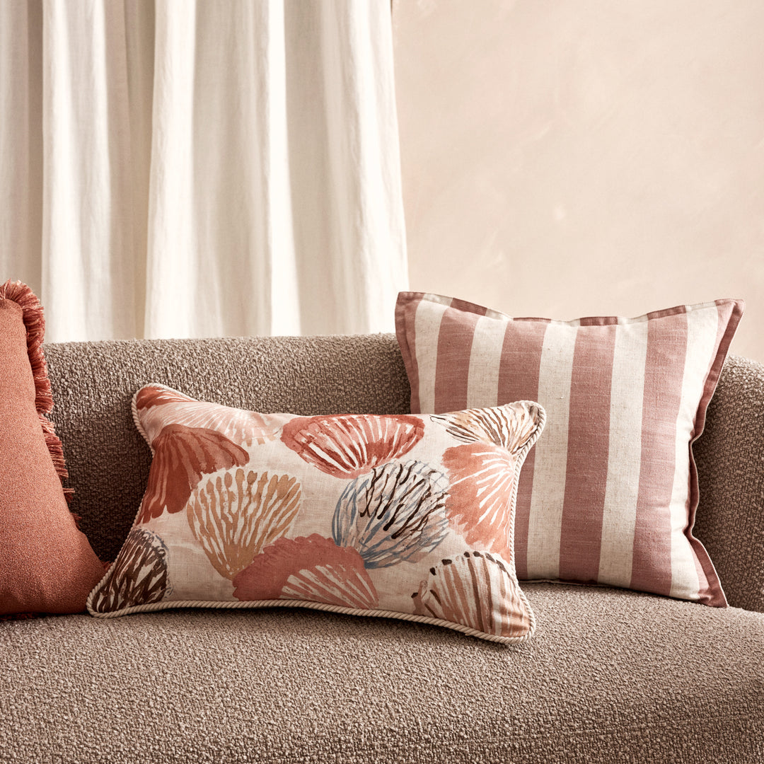 Rye Rosewood Stripe Cushion 50cm