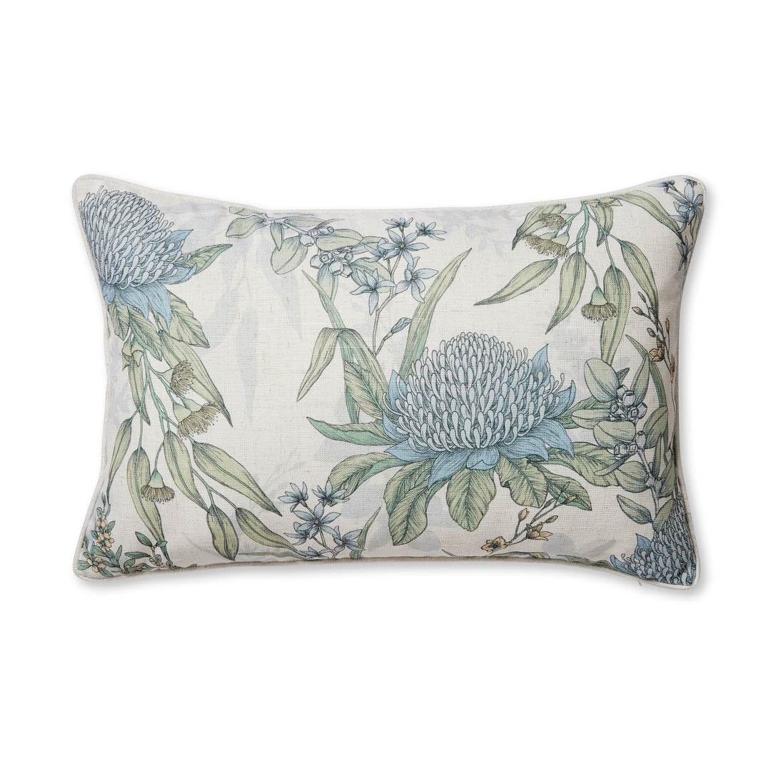 Glenelg White/Blue Cushion - Madras Link