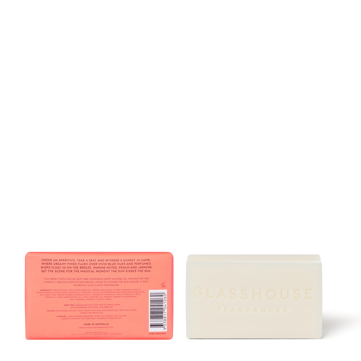 Sunsets In Capri 180g Body Bar