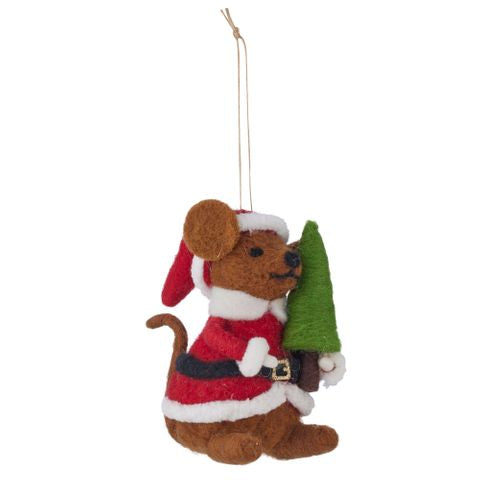 Mouse With Christmas Tree Felt