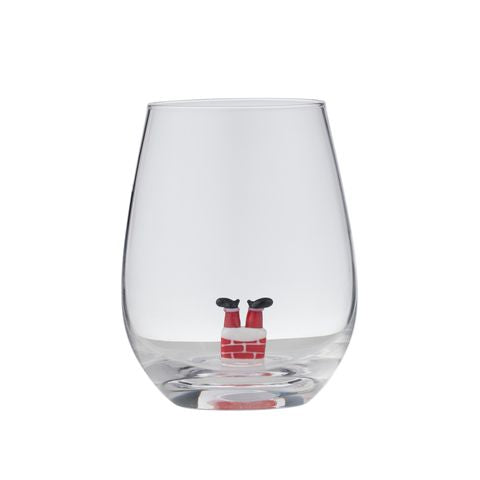 Santa Chimney Glass