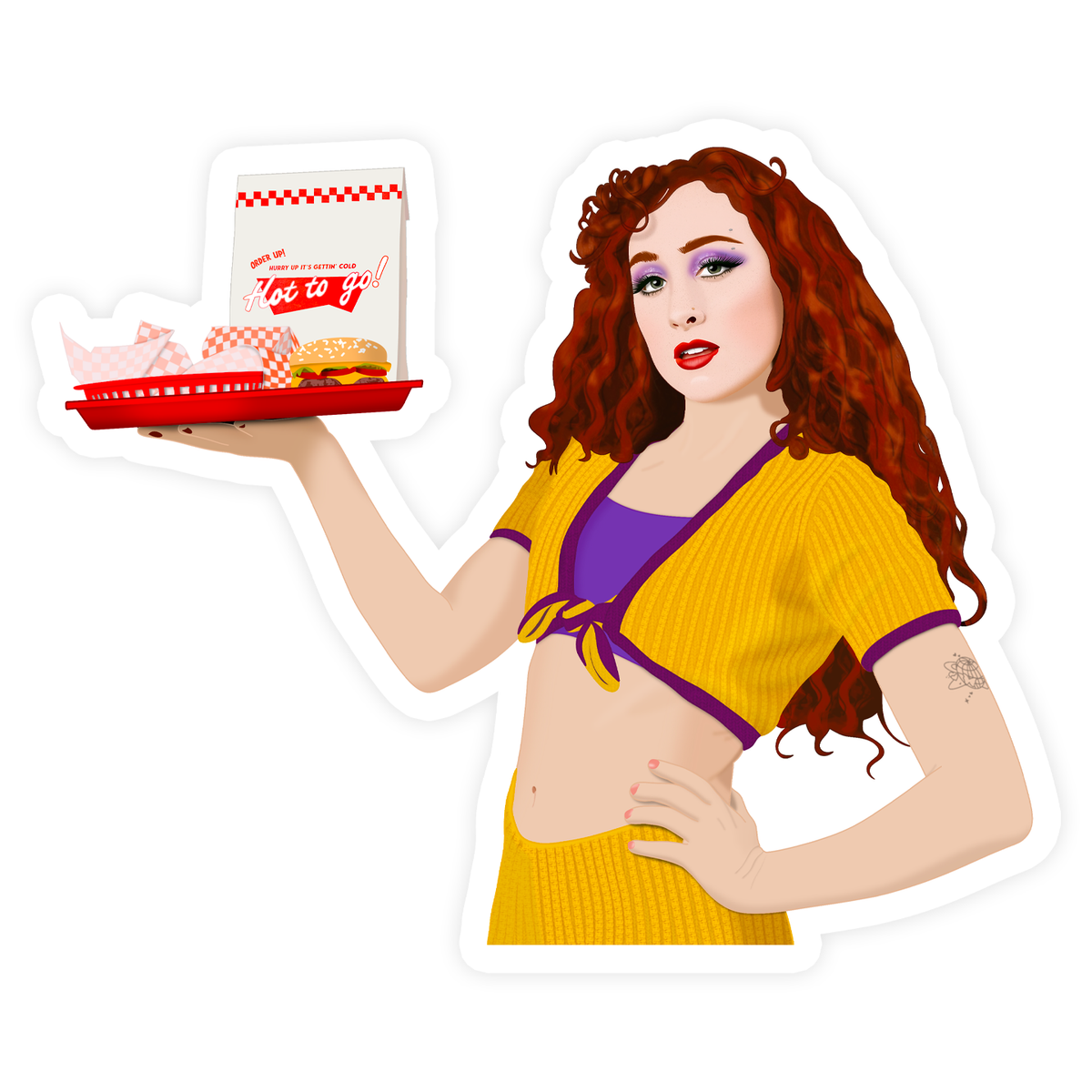 Chappell Roan Hot to Go Sticker - Trimmings