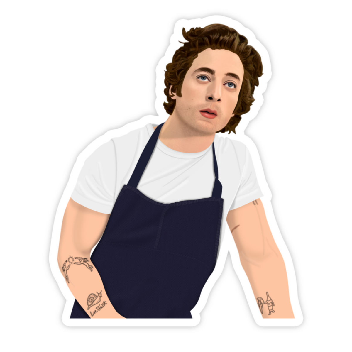 Carmy - The Bear Jeremy Allen White Sticker - Trimmings