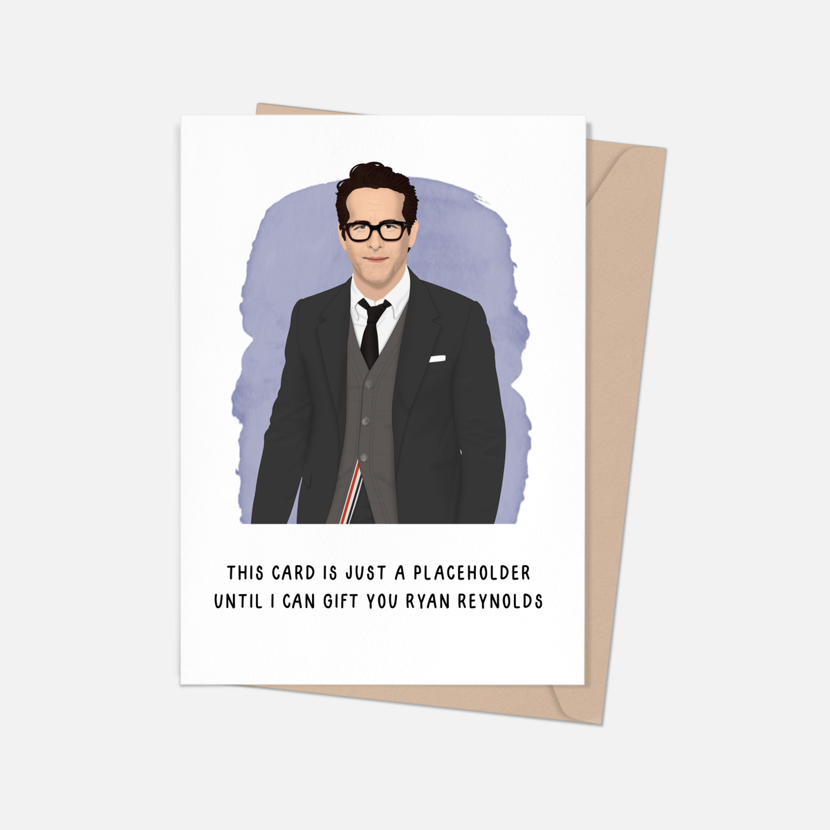 Ryan Reynolds Placeholder Gift Greeting Card - Trimmings