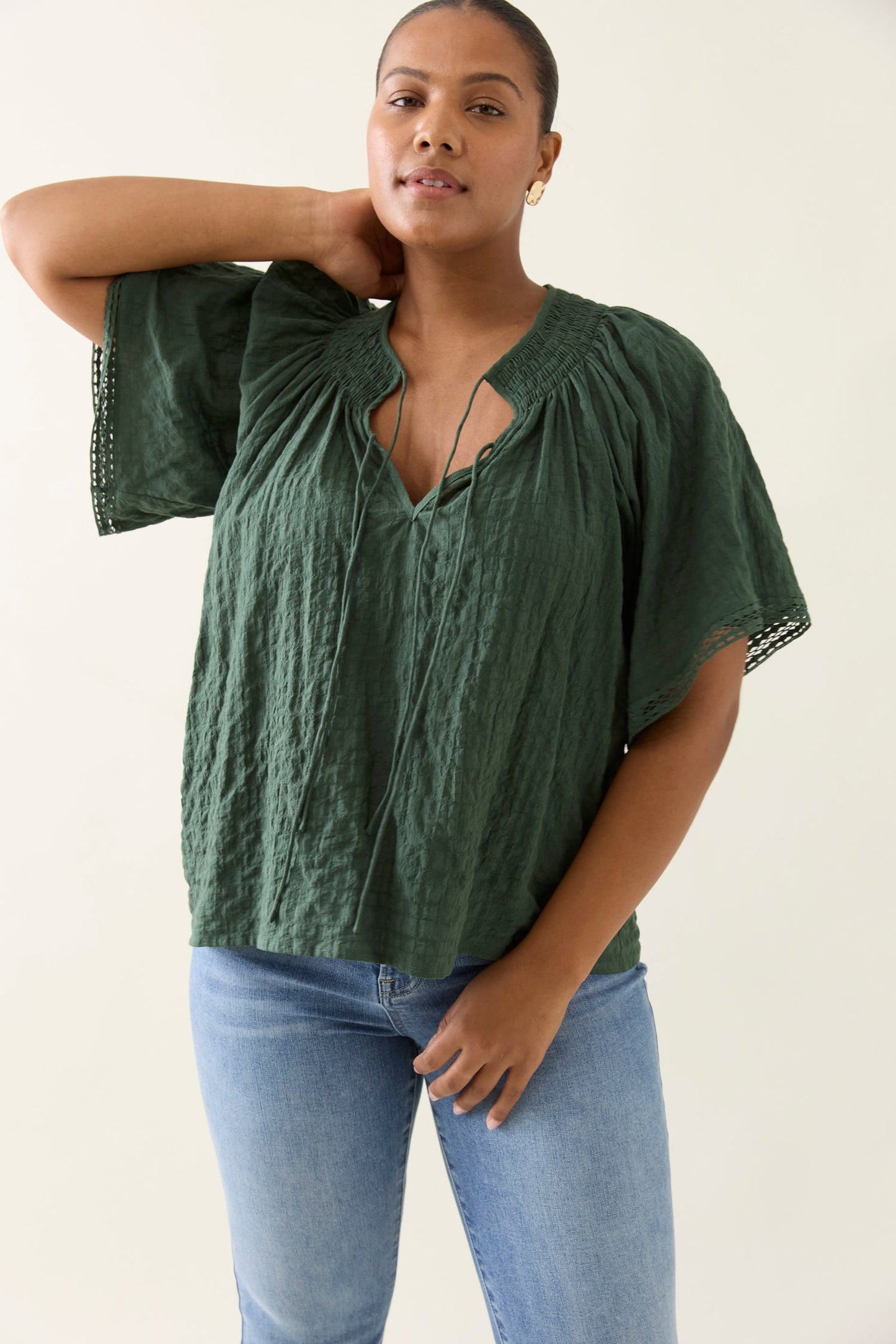 Esther Shirred Top