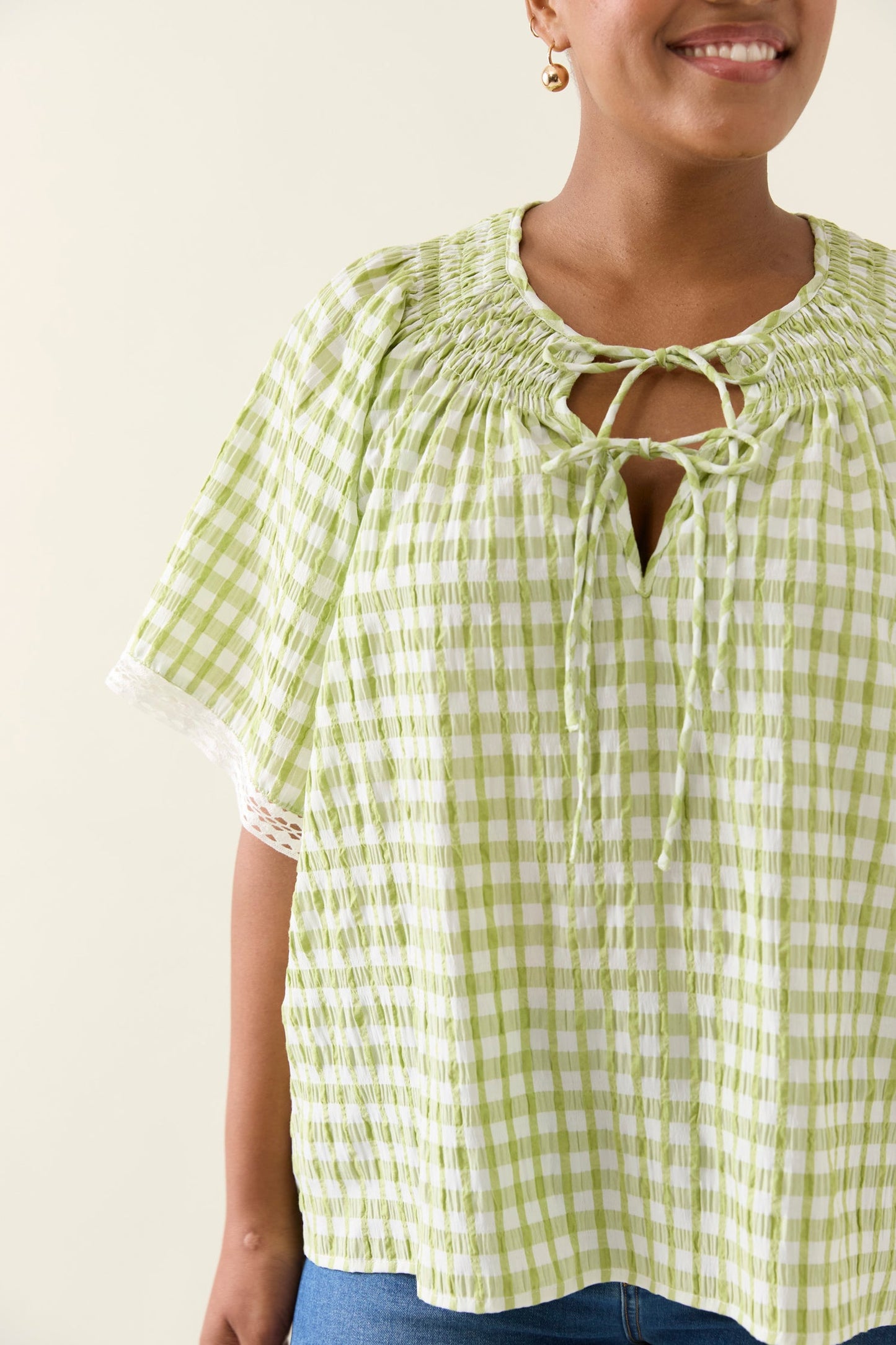 Esther Shirred Top