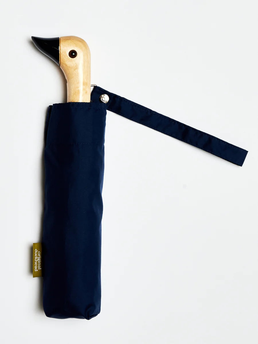 Navy Compact Duck Umbrella
