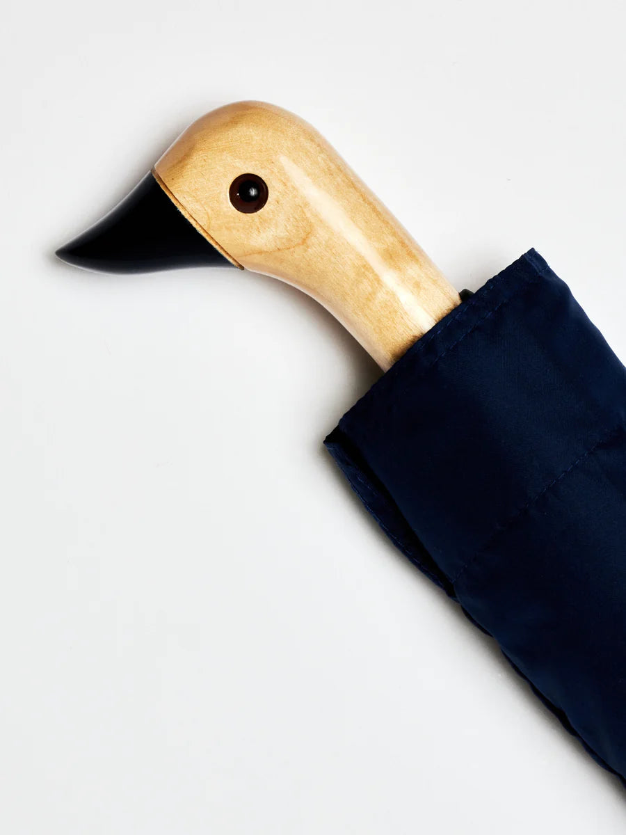 Navy Compact Duck Umbrella