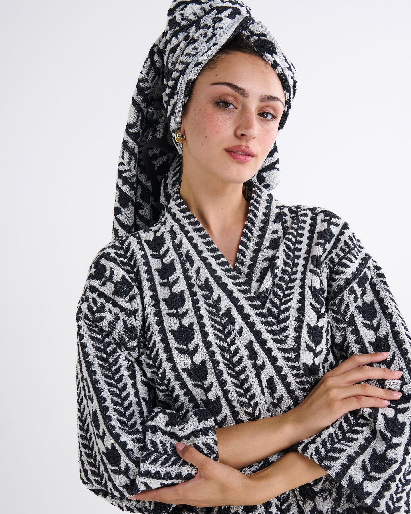 Flower Chain Terry Robe