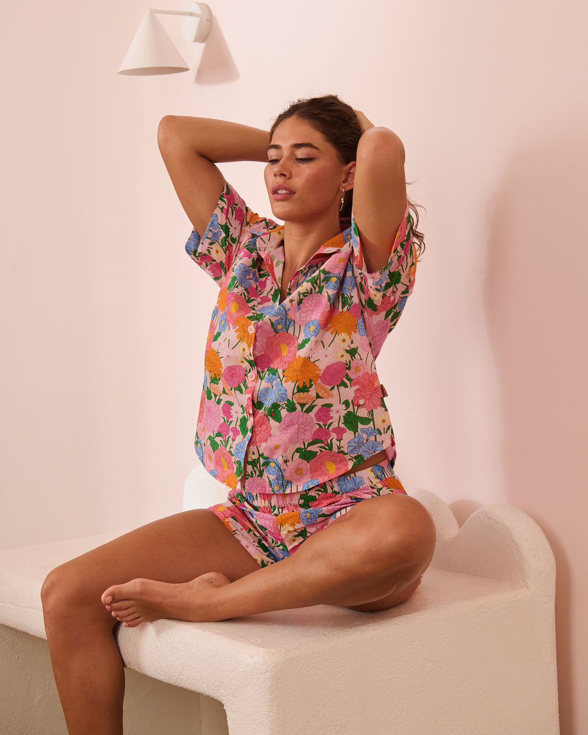 Follow The Sun Adult Organic Cotton Short Sleeve Shirt & Shirt Pyjama Set