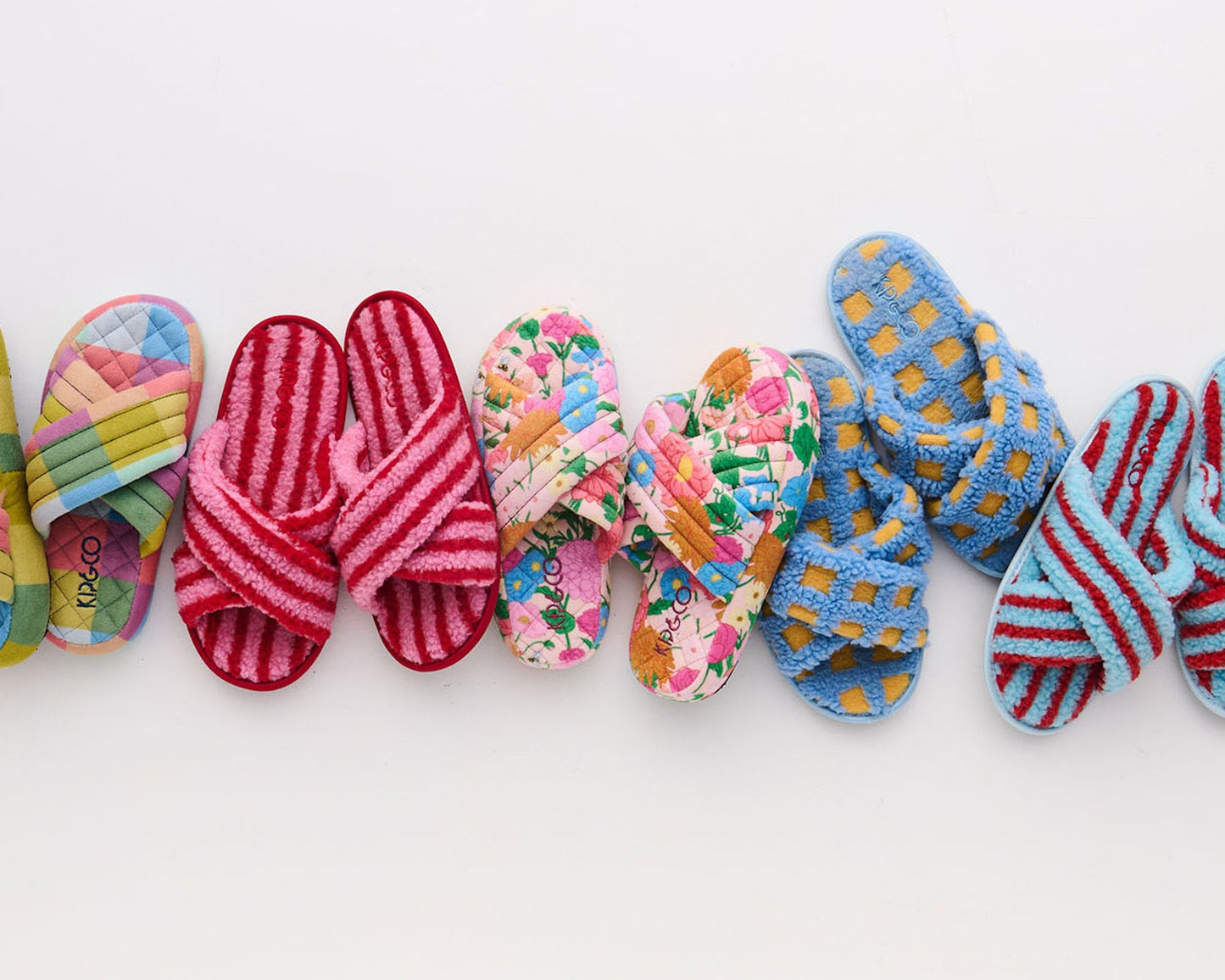 Follow The Sun Quilted Velvet Adult Slippers