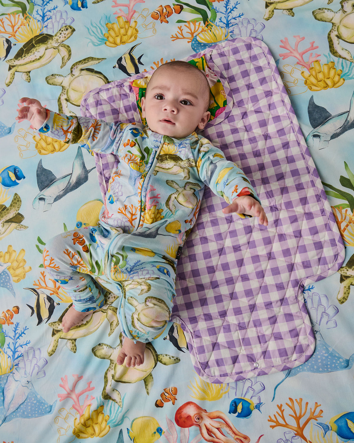 Follow The Sun Yellow Baby Change Mat
