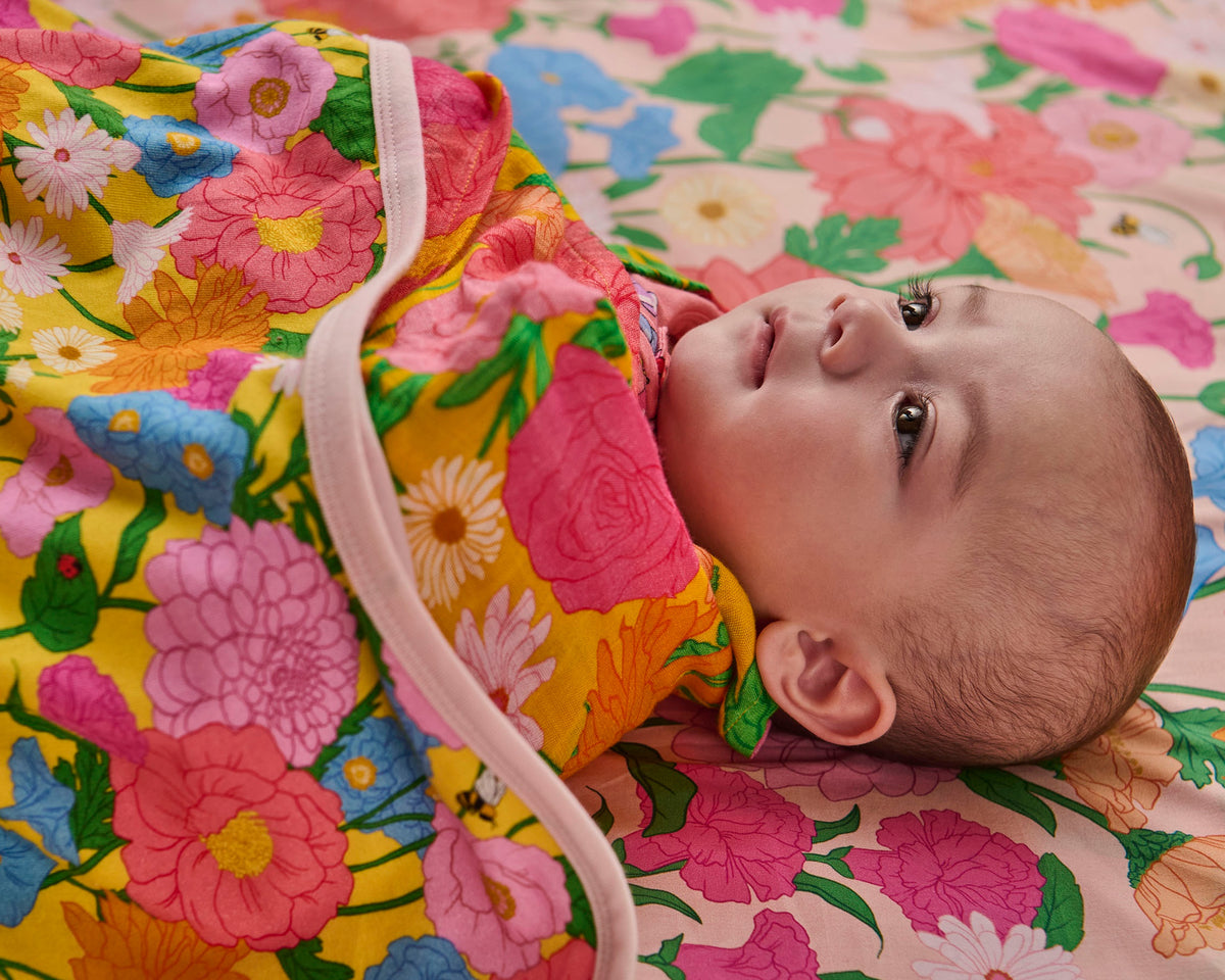 Follow The Sun Yellow Bamboo Swaddle