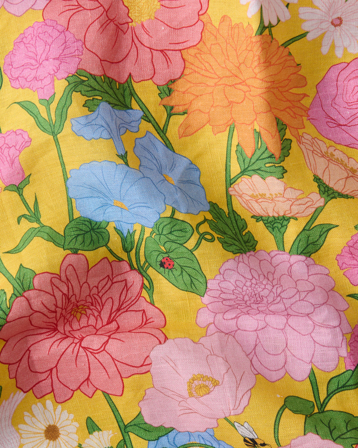 Follow The Sun Yellow Tea Towel