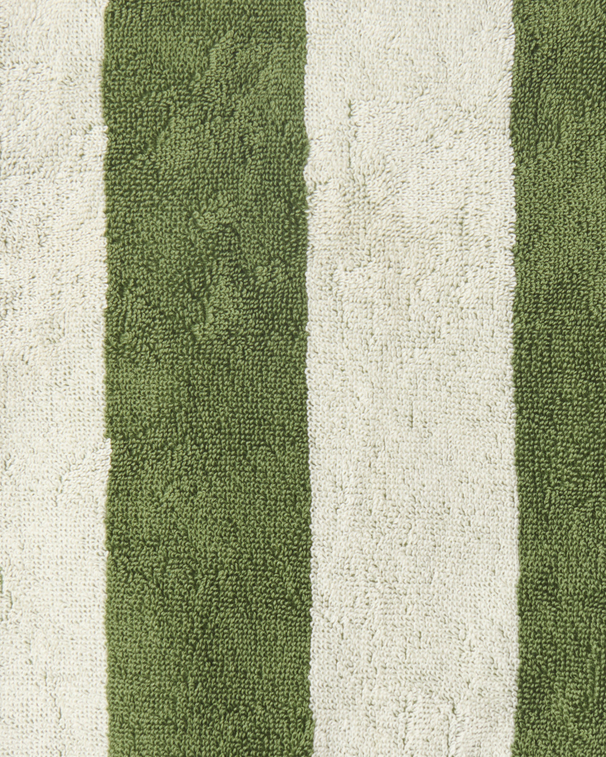 Moss Stripe Terry Bath Robe