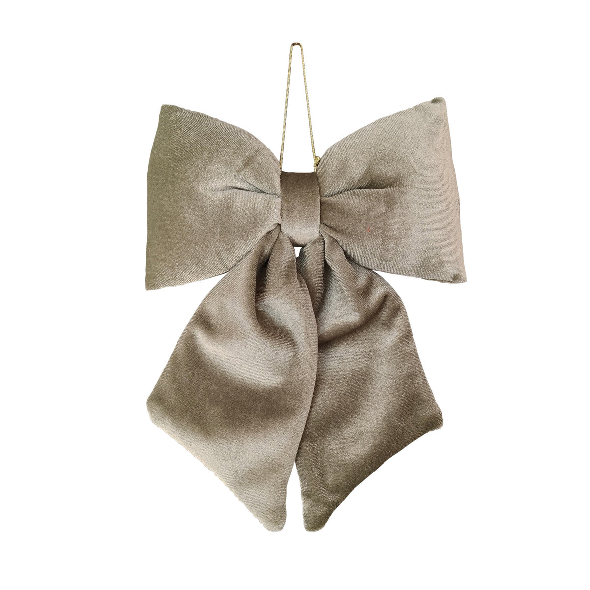 Bow Tie Sage Velvet Decoration Small