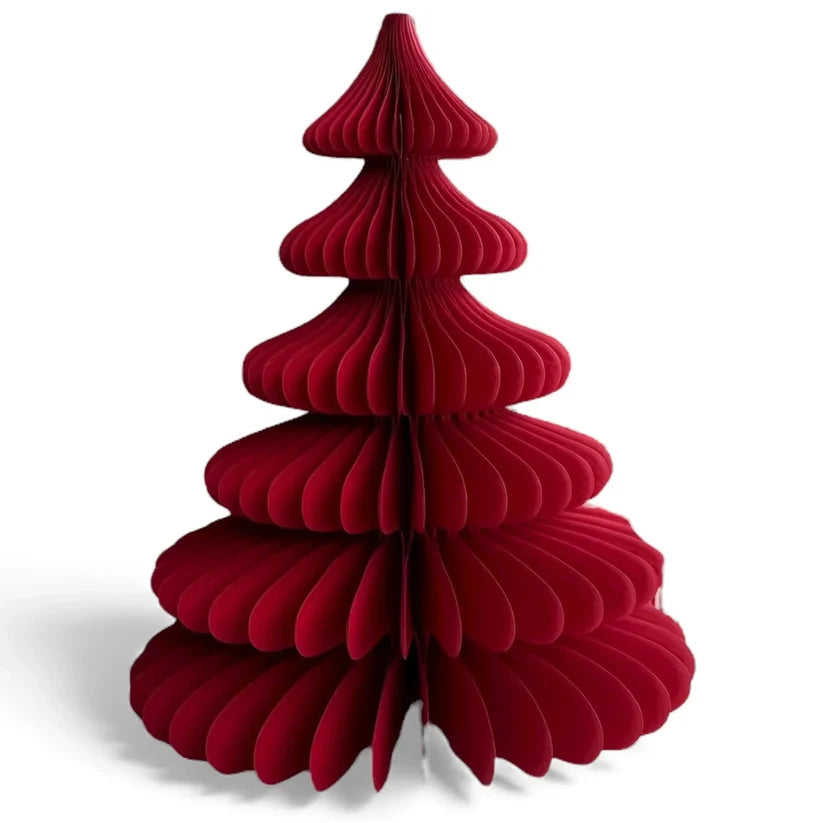 Christmas Paper Tree Red