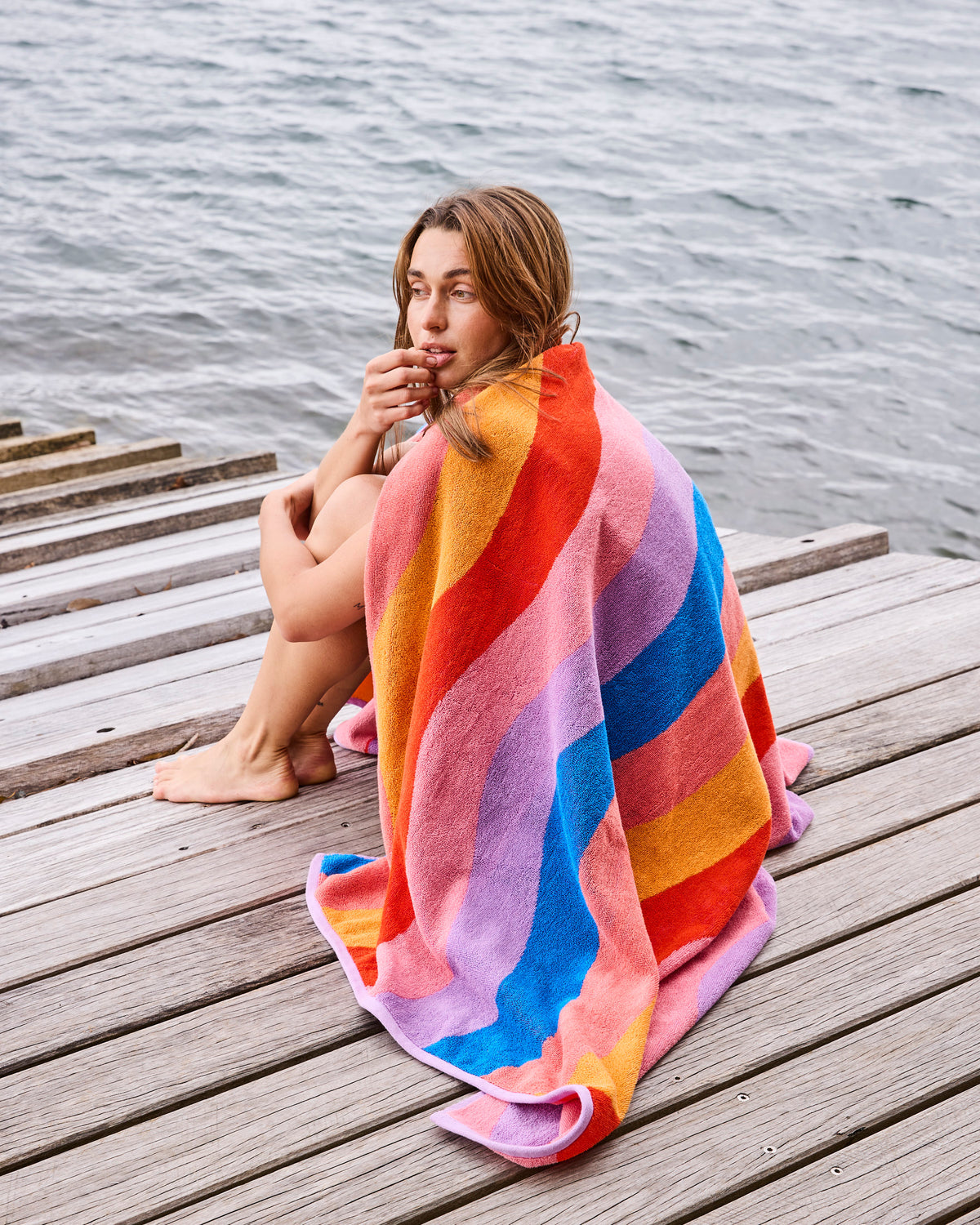 Surfs Up Terry Beach Towel
