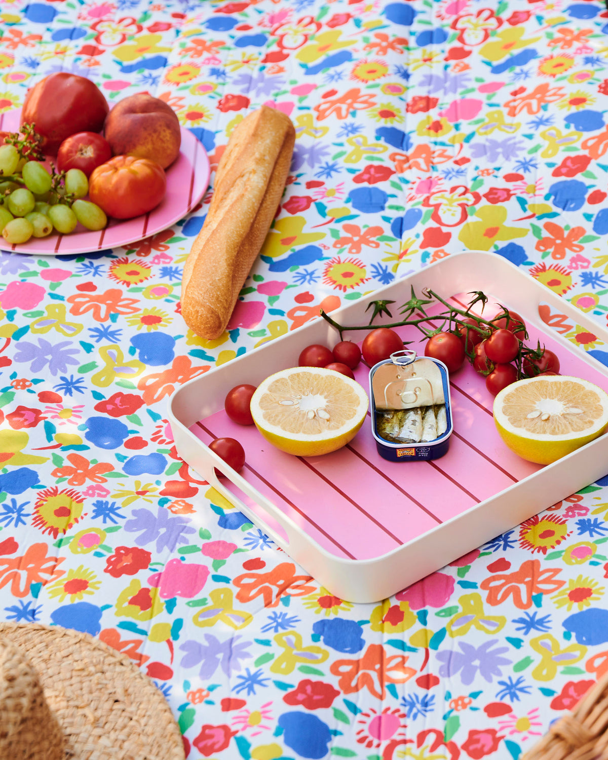 Iced Vovo Stripe Serving Tray - Kip&Co