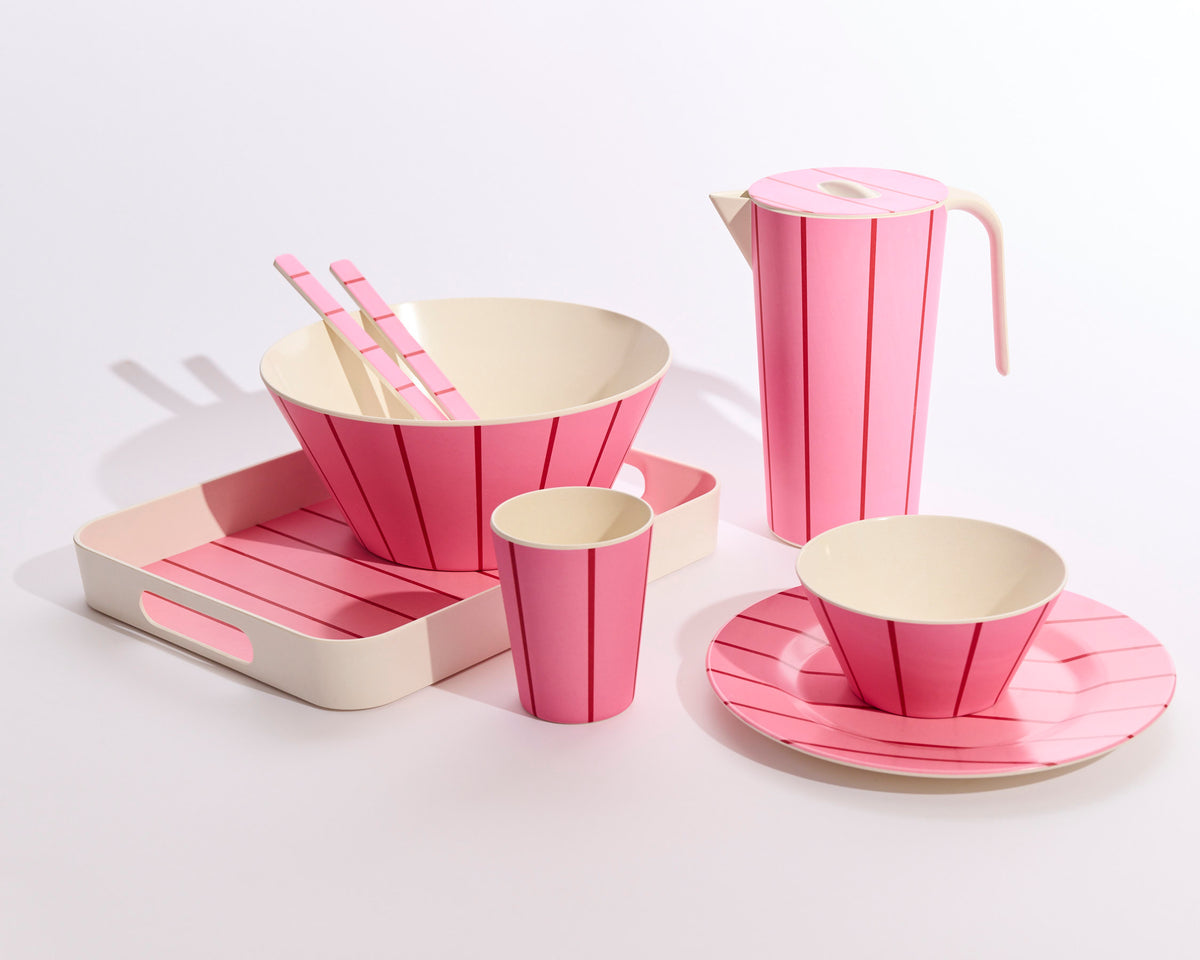 Iced Vovo Stripe Serving Tray - Kip&Co