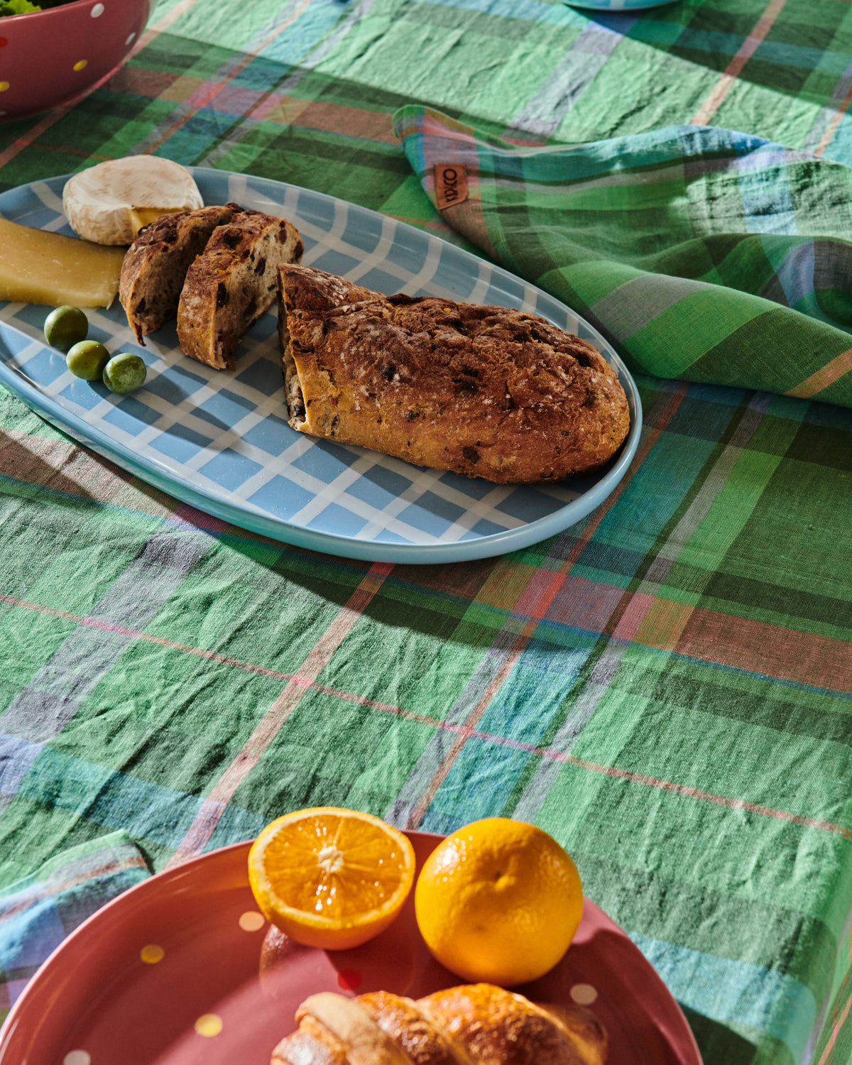 Blue Bird Tartan Platter - Kip&Co