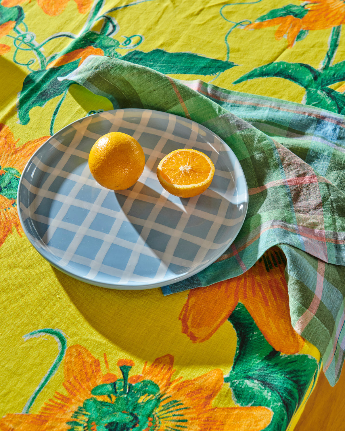 Blue Bird Tartan Plate 2P Set - Kip&Co