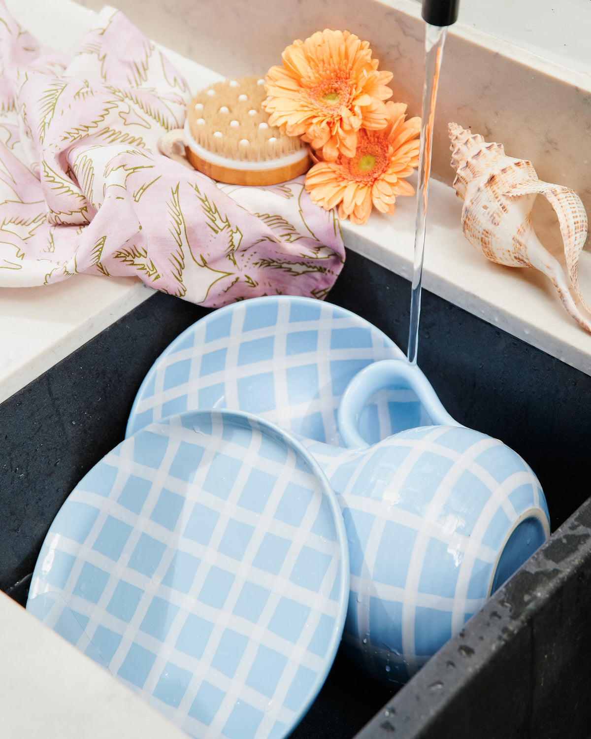 Blue Bird Tartan Plate 2P Set - Kip&Co