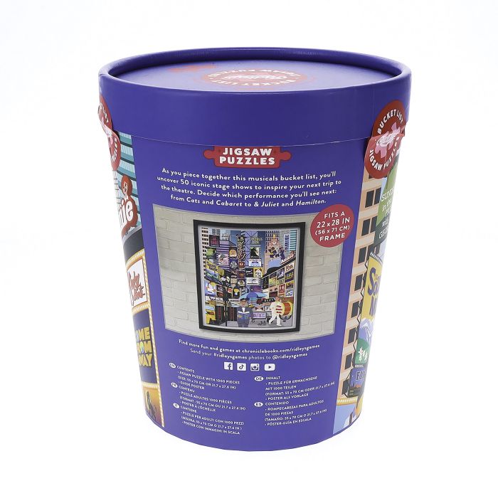 Bucket List Puzzle - 50 Must See Musicals