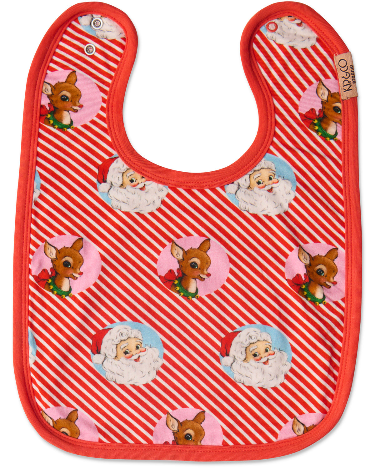 I Love Christmas Spot Bib