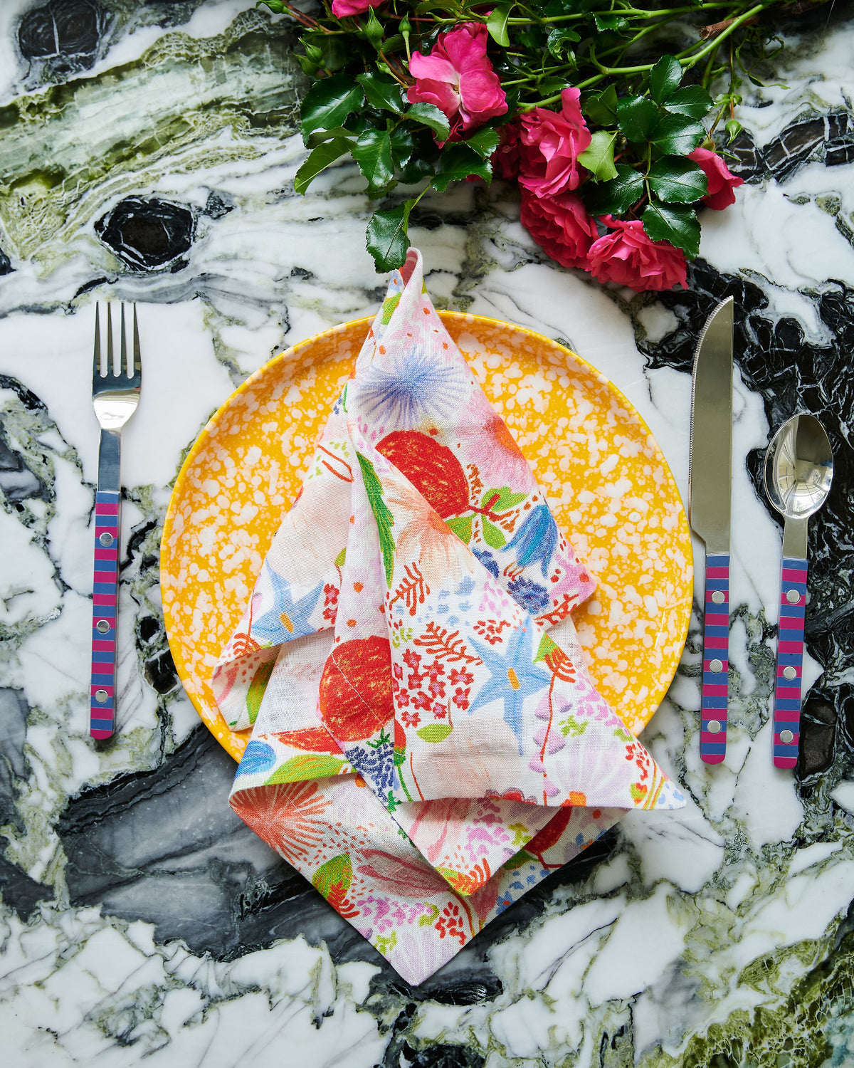 Meandering Meadow Linen 4P Napkin Set - Kip&Co
