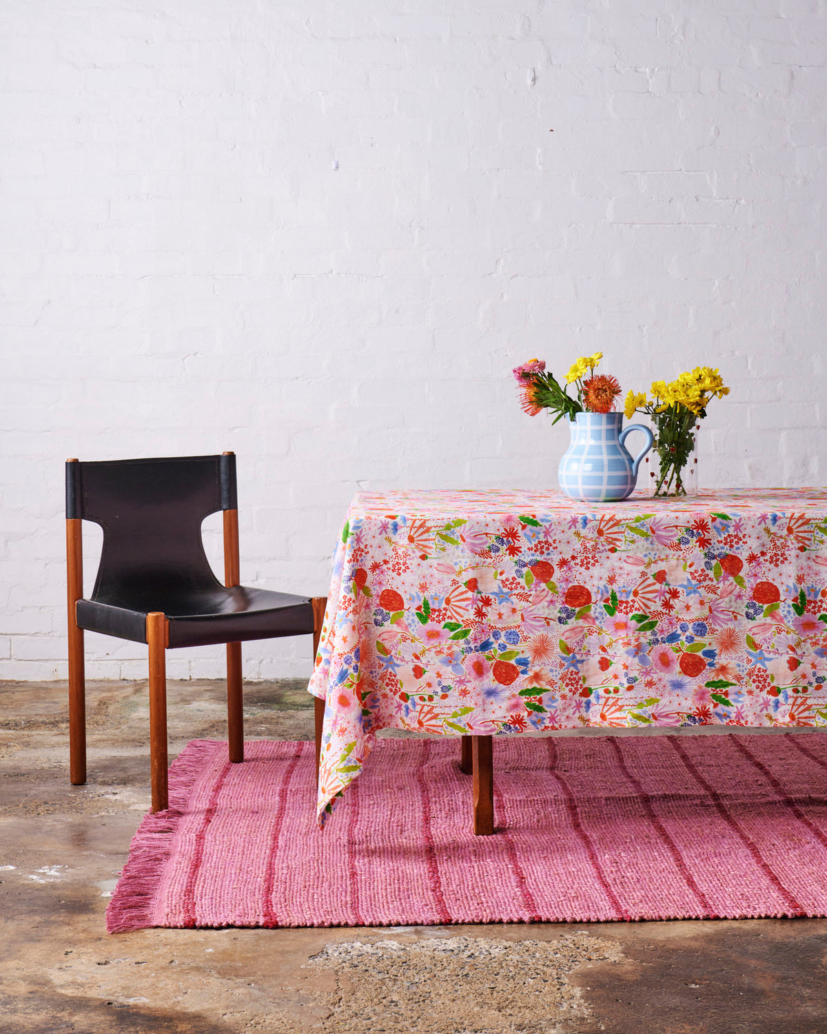Meandering Meadow Rectangular Linen Tablecloth - Kip&Co