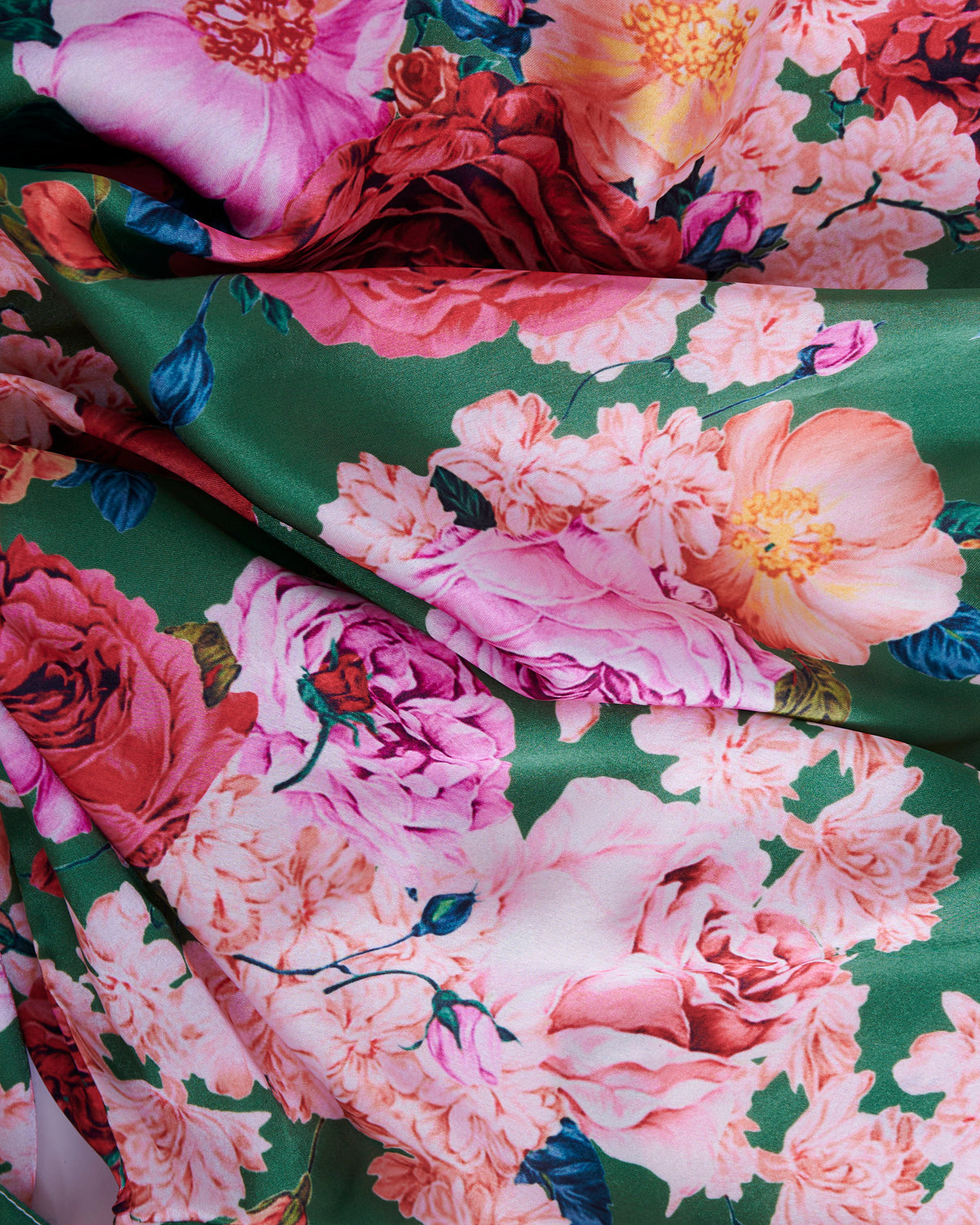 Rose Garden Satin Short Sleeve Shirt & Pant Pyjama Set - Kip&Co