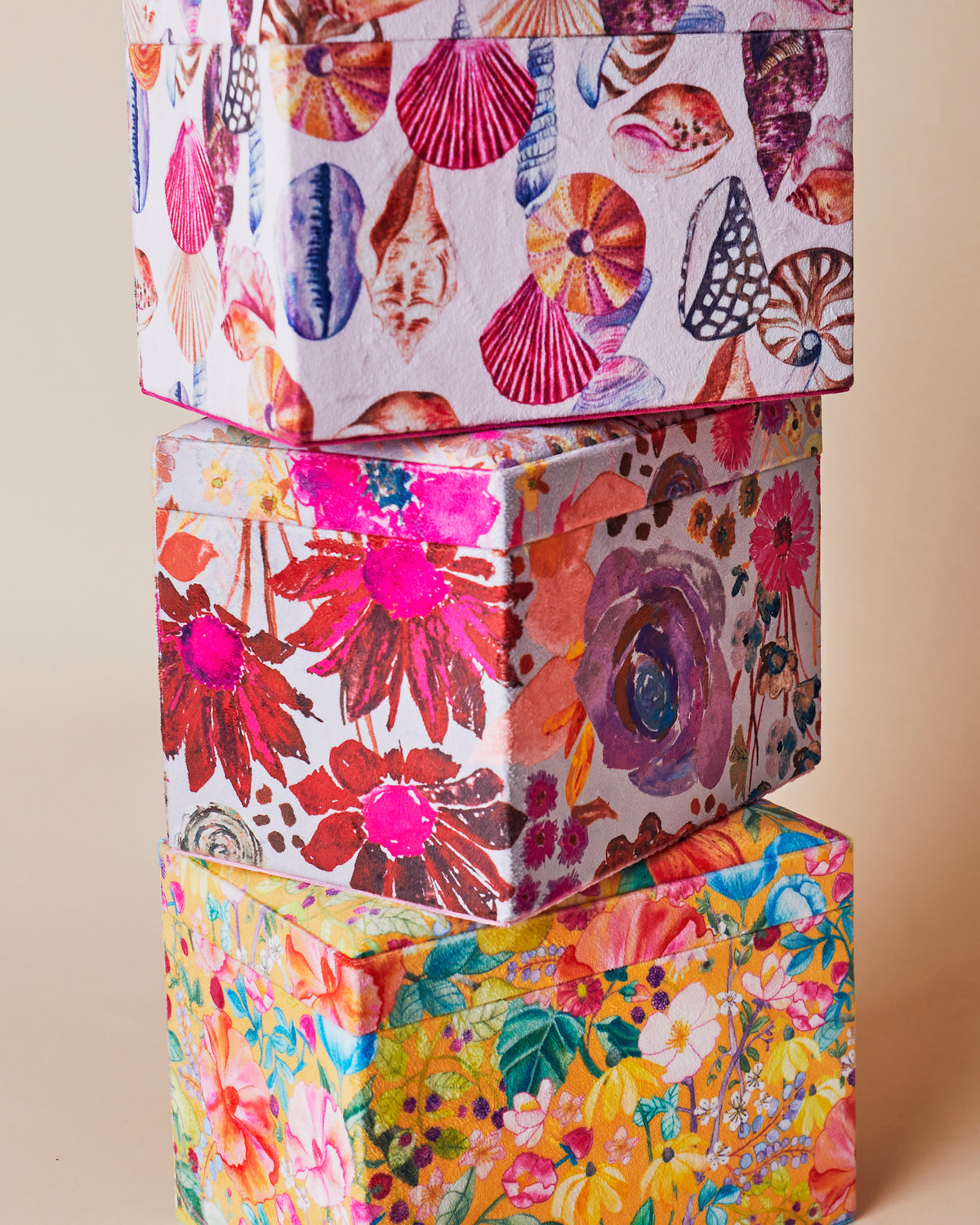 Seashore Large Velvet Jewellery Box - Kip&Co