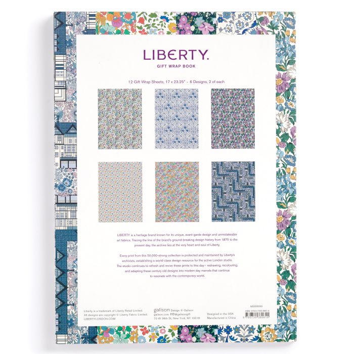 Liberty Gift Wrap Book - Galison
