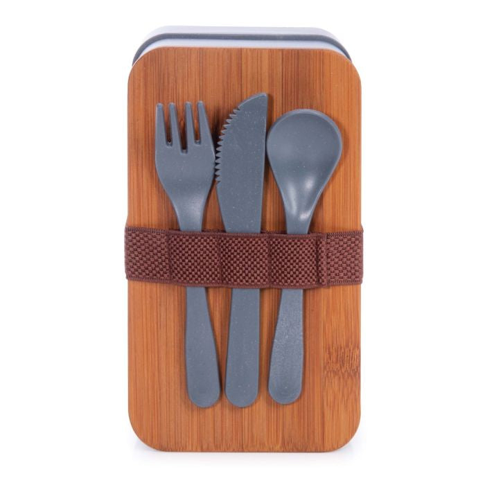 For The Earth Wheat Straw Bento Box With Cutlery