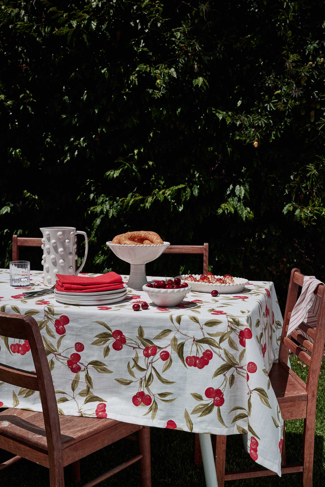Cherry Table Runner - Madras Link