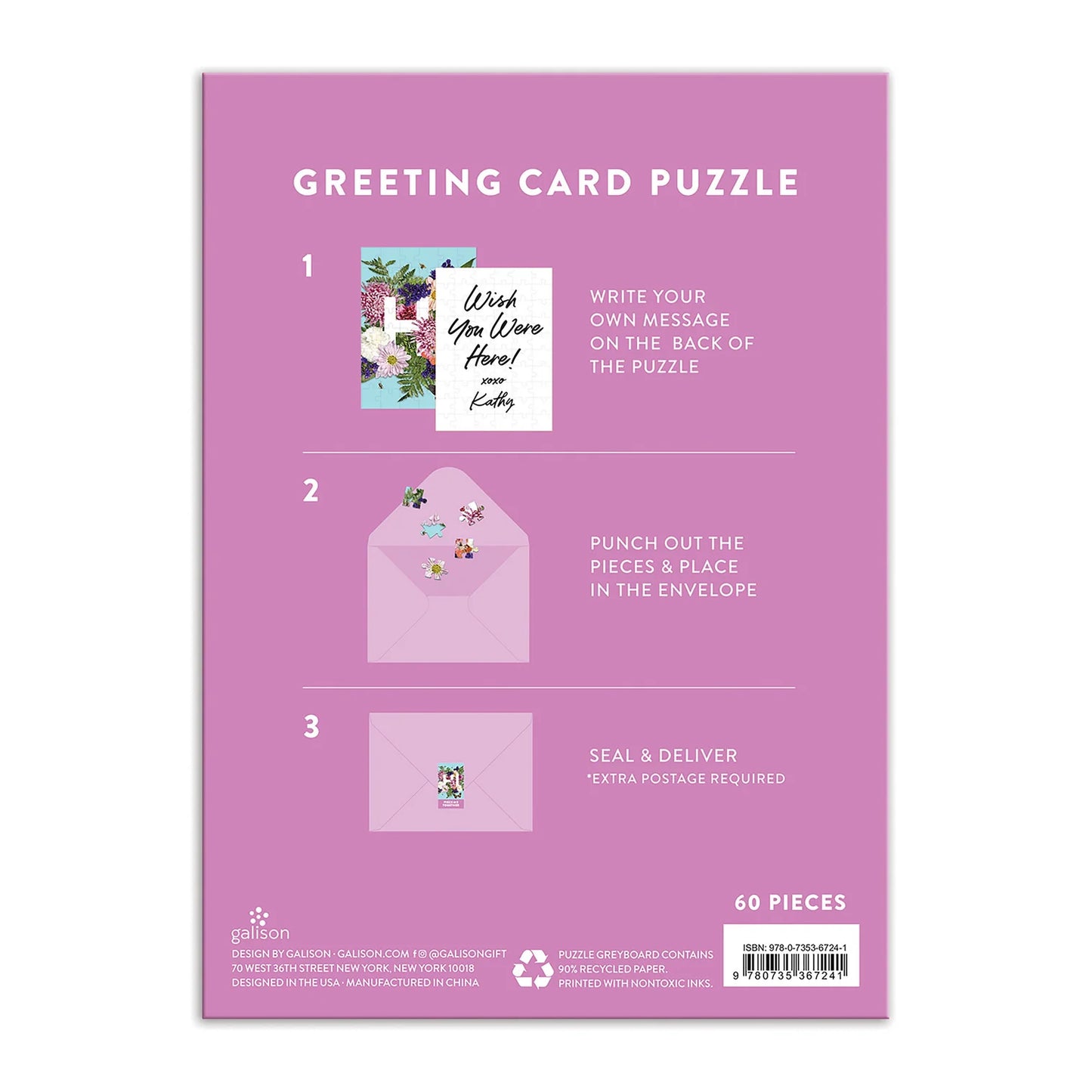 Say It With Flowers Greeting Card Puzzle