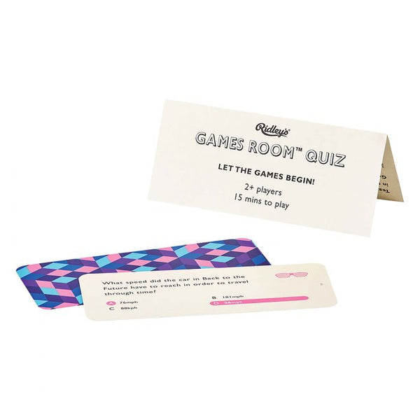 80’s Pop Culture Trivia- Games Room