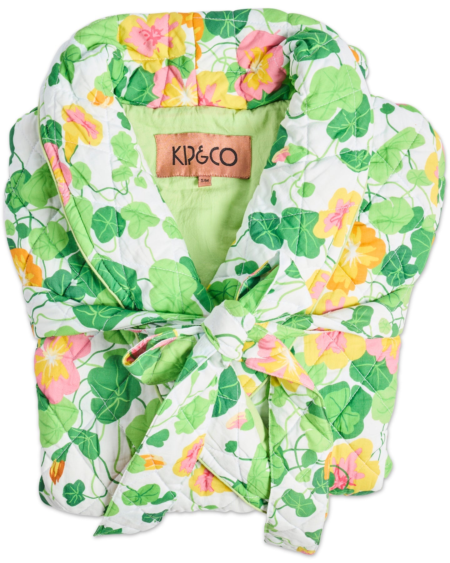 Nasturtium Quilted Cotton Robe