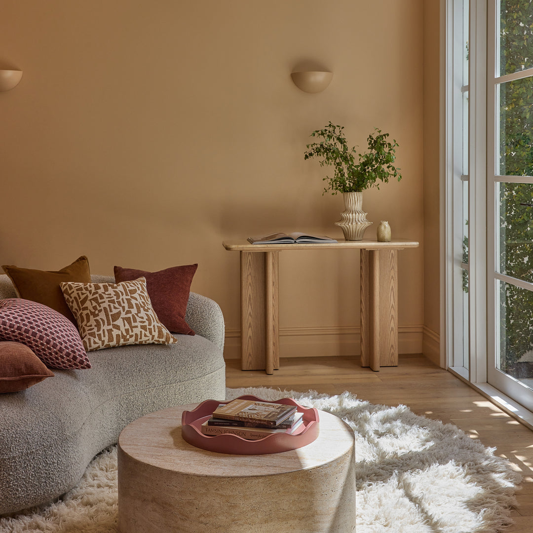 Carey Rosewood Round Wavy Tray