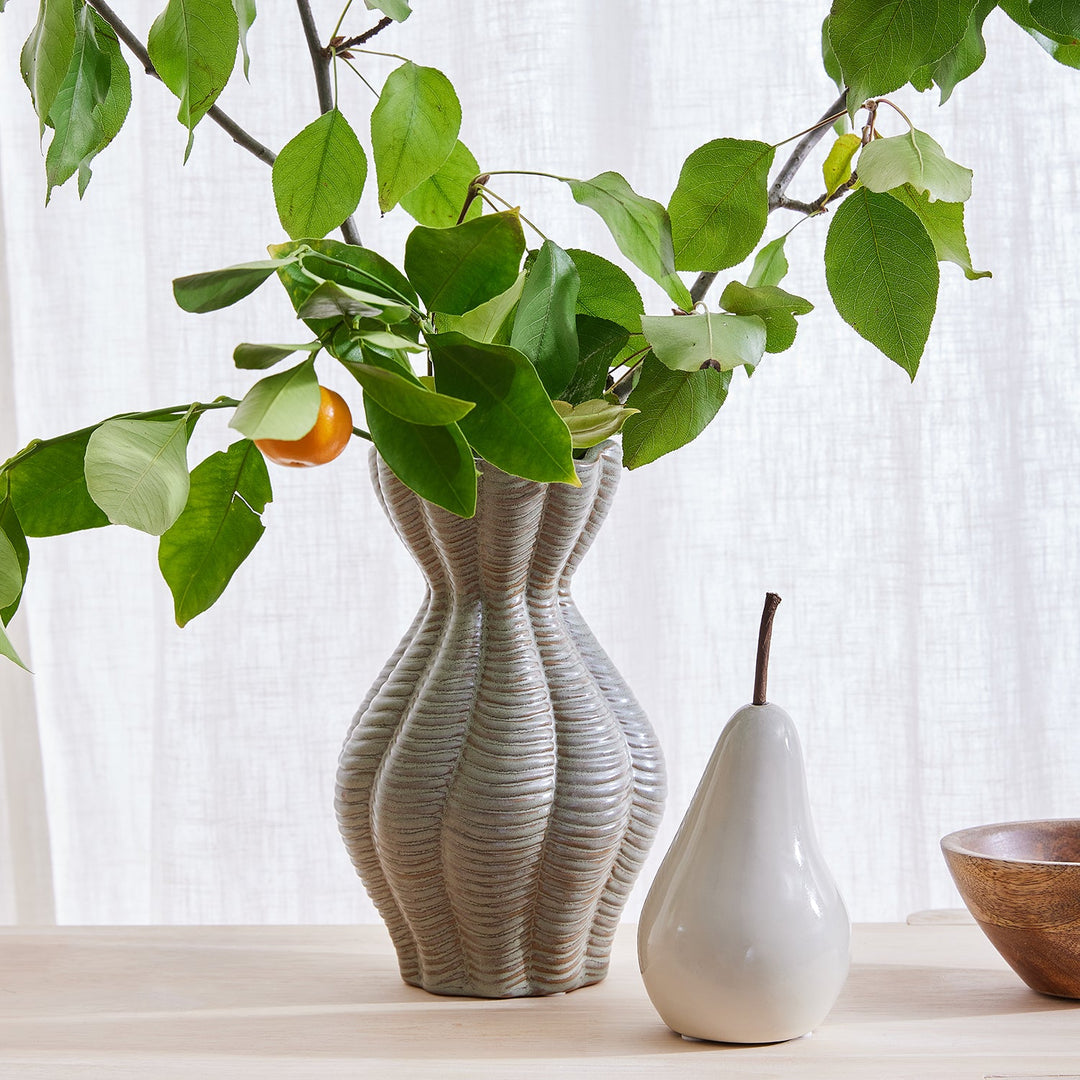 Bosc Pear White Small- Madras Link
